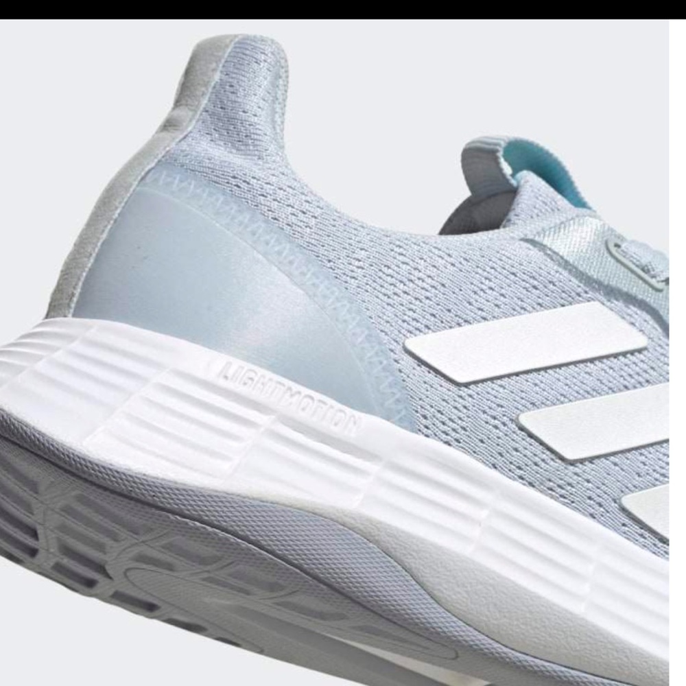 Adidas QT Racer x Sport Athletic Sneakers Halo Blue + Silver - Picture 4 of 8